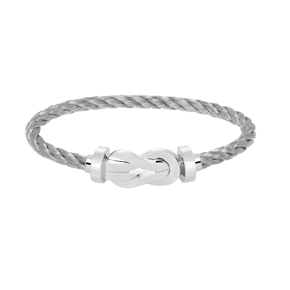 [AuraEcho]CHANCE LARGE 8 FIGURE BUCKLE NO DIAMOND BRACELET SILVER