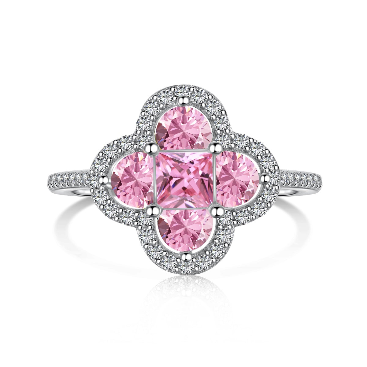 [AuraEcho]Luxurious Eternity Flower Shape Banquet Ring