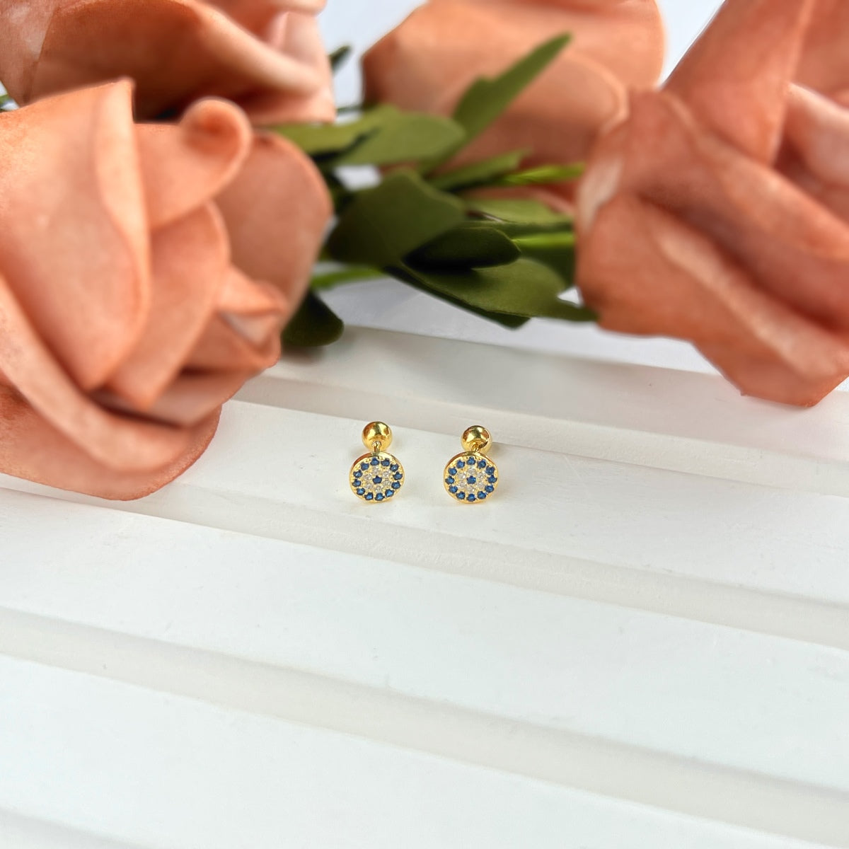 [AuraEcho]Devil's Eye Ear Bone Nail Earrings