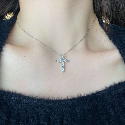 [AuraEcho]Unique Cross Shape Necklace