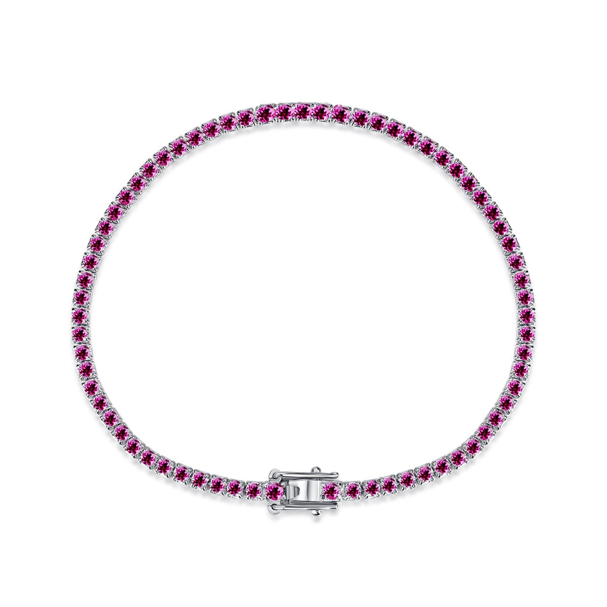 [AuraEcho]Dazzling Colorful Round Cut Daily Bracelet