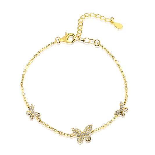 [AuraEcho]Delicate Butterfly Pendant Bracelet
