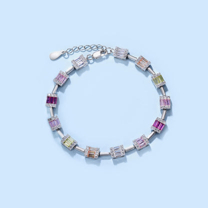 [AuraEcho]Dainty Charming Emerald Cut Daily Bracelet