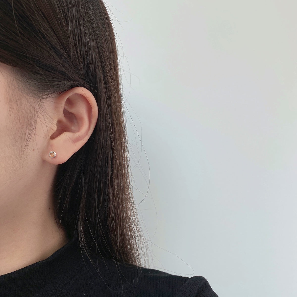 [AuraEcho]Sparkling Colorful Round Shape Earrings