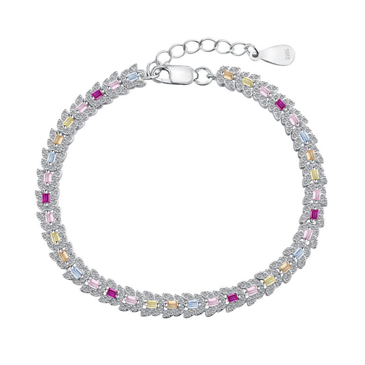 [AuraEcho]Delicate Colorful Multi Cut Daily Bracelet