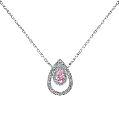 [AuraEcho]Sparkling Pear Cut Necklace