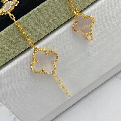 [AuraEcho]MAGIC CLOVER MOP GOLD BRACELET 5 MOTIFS