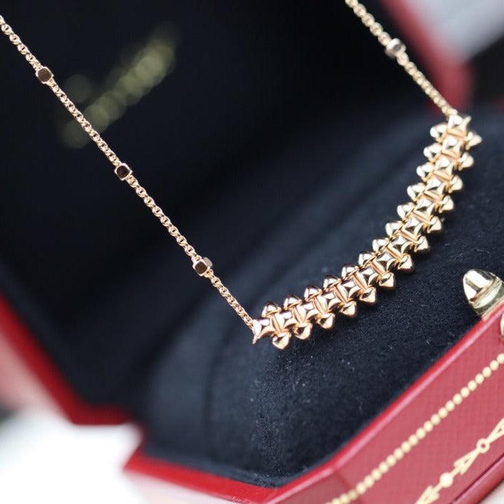 [AuraEcho]CLASH PINK GOLD NECKLACE
