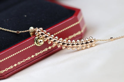[AuraEcho]CLASH PINK GOLD NECKLACE