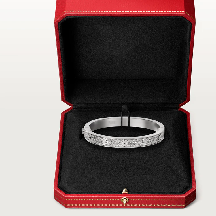 [AuraEcho]LOVE BRACELET 6.1MM DIAMOND-PAVED