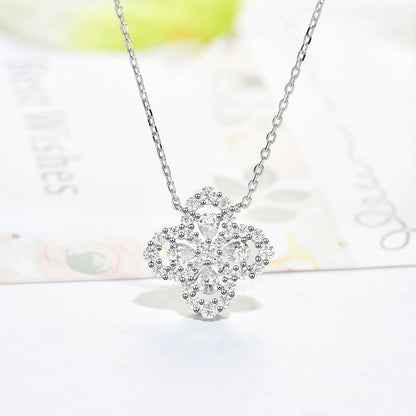 [AuraEcho]LOOP NECKLACE FULL MOTIF DIAMOND 16MM MULTIPLE COLORS