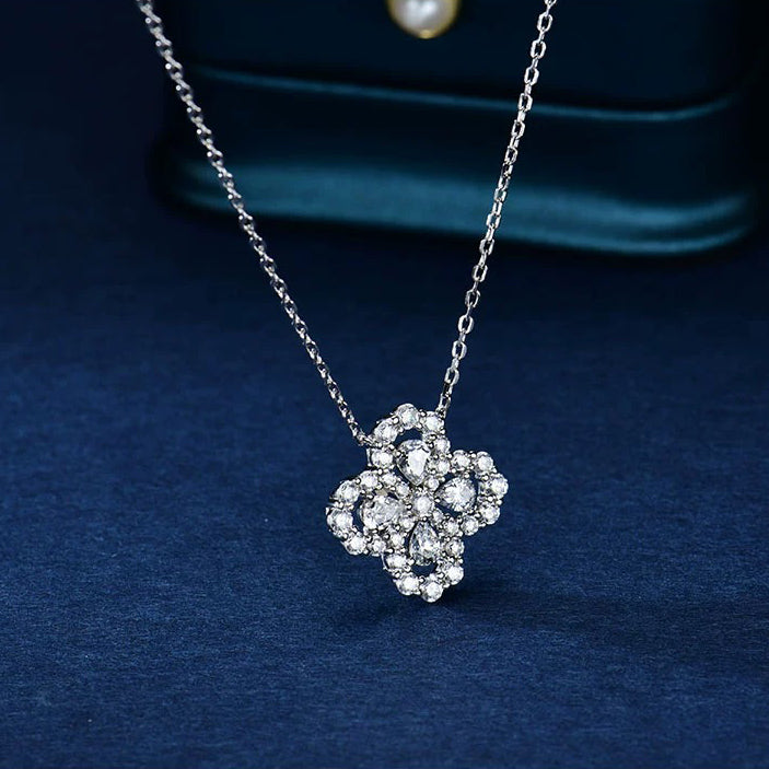 [AuraEcho]LOOP NECKLACE FULL MOTIF DIAMOND 16MM MULTIPLE COLORS