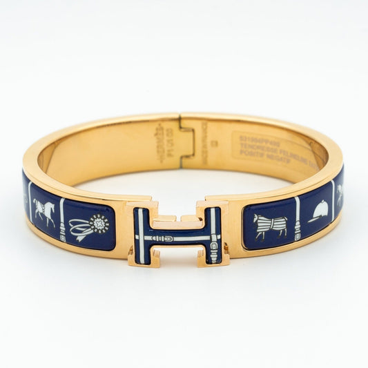 [AuraEcho]H BRACELET BLUE CERAMIC