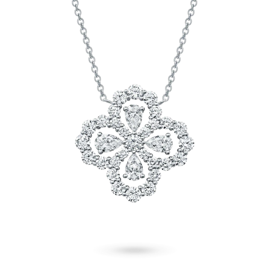 [AuraEcho]LOOP NECKLACE FULL MOTIF DIAMOND 16MM MULTIPLE COLORS