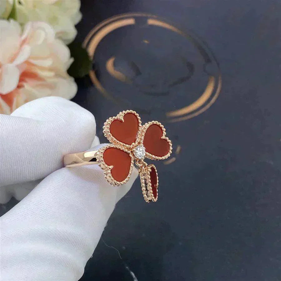 [AuraEcho]SWEET CLOVER CARNELIAN RING